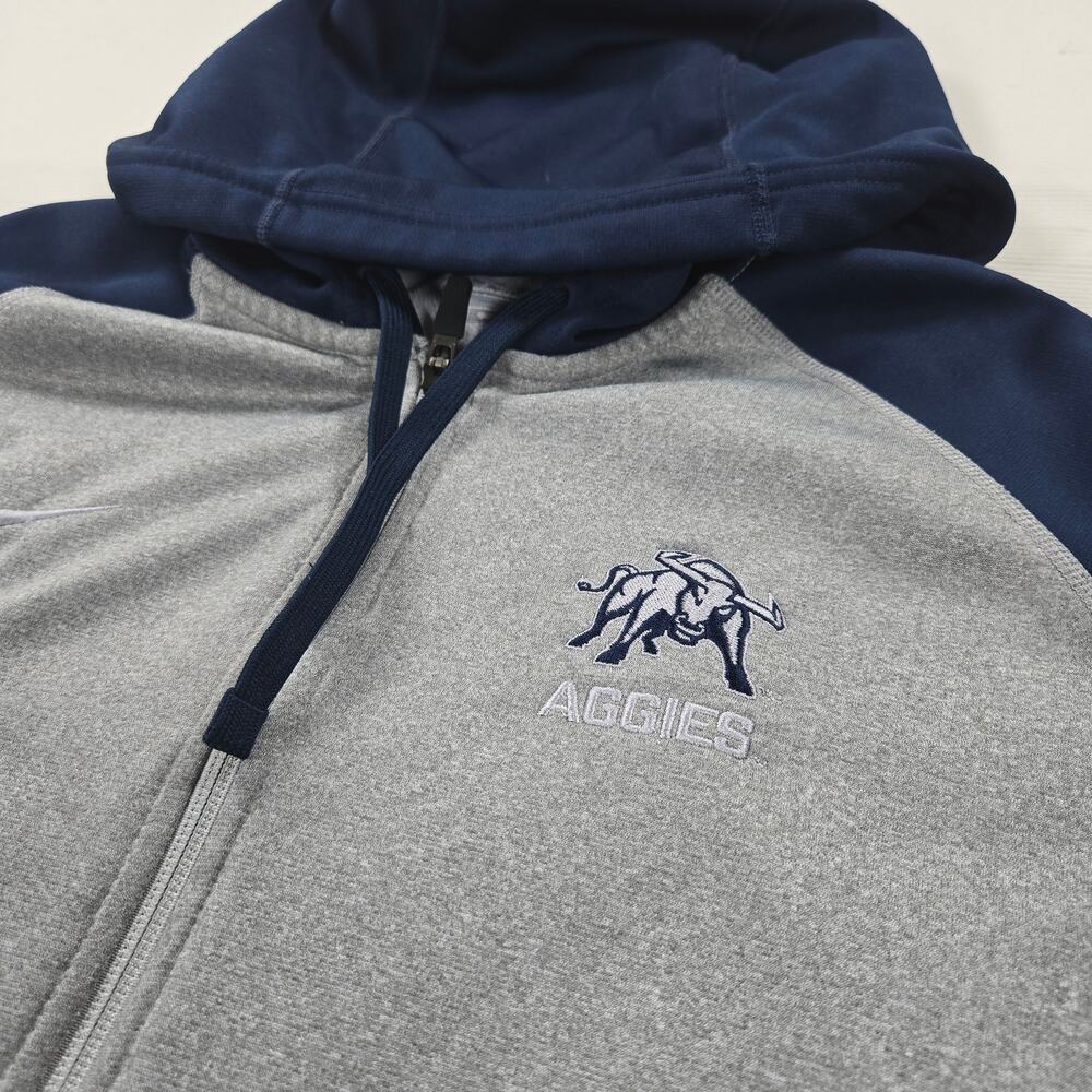Nike Therma-Fit Utah State Aggies Gray Zip Up Hoodie Women's Size‎ XXL